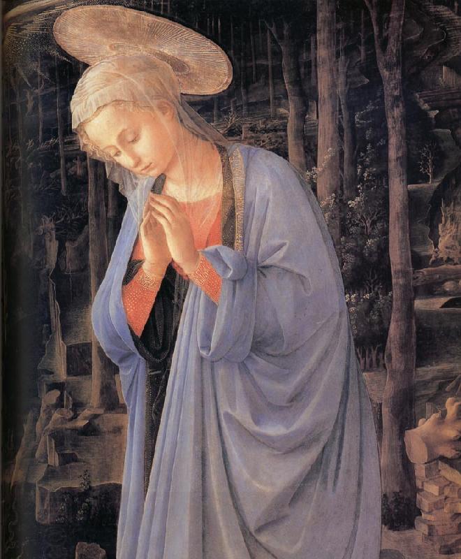 Fra Filippo Lippi Details of The Adoration of the Infant Jesus China oil painting art